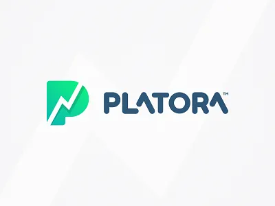 Platora - Logo Design brand identity branding chart logotype finance icons gradient color graph logotype graphic design green branding identity designer letter mark monogram lettermark logomark logotype designer negative space p logo round corners smart mark type art typogaphy typography