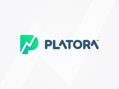 Platora - Logo Design brand identity branding chart logotype finance icons gradient color graph logotype graphic design green branding identity designer letter mark monogram lettermark logomark logotype designer negative space p logo round corners smart mark type art typogaphy typography