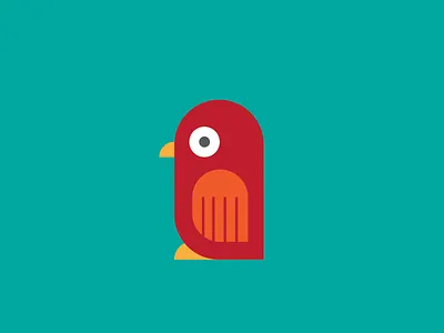 Lil bird animal animal art bird bird icon design geometic icon illustration parrot vector