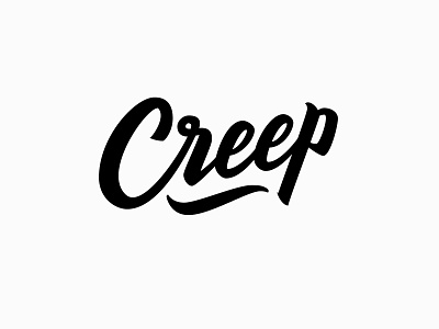 Creep beziers brand branding brush brush lettering calligraphy creep design goodtype hashtaglettering illustrator lettering logo radiohead script type typematters typeyeah typography vector