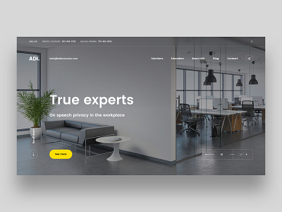 ADI acoustics corporate office sound ux web design