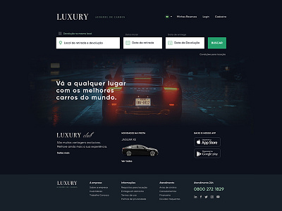 Luxury Car Rental car car rental luxury service ui