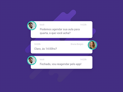 ProfSense adobexd chat design purple site ui uiux website xd
