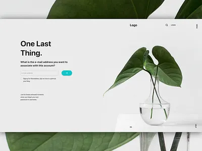 Sign Up Page Part 2 form graphic design interaction design lead gen ui ux web design