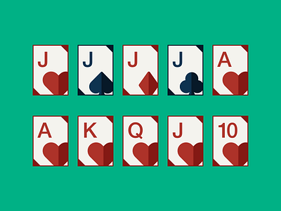 Flip Jacks new card design android game ios mobile playing card poker