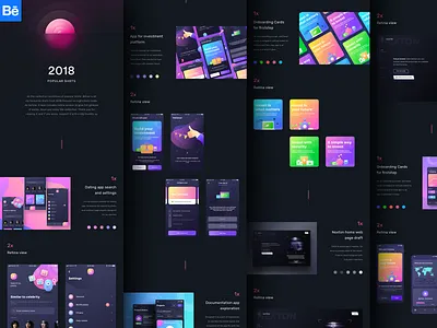 2018 popular shots dark/night mode android behance blur cards dark gradients ios iphone macos neel night night mode prakhar presentation sharma ui ui ux design uidesign uikit windows