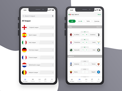 Live Result app clean color design dribbble ui user experience user interface ux