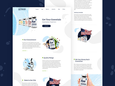 Essential Elements Rebranding art direction brand branding color design logo style ui vitamins website