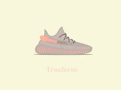 Yeezy Boost 350 - V2 - Trfrm 350 adidas brand concept design digital flat illo illustration illustrator logo shoes sneakerhead sneakers typography vector yeezus yeezy boost yeezy trueform