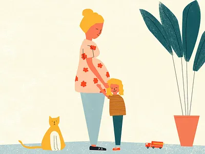 Baby No. 2 baby childrens design illustration plant truck