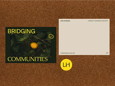 LH branding branding design bridge color design logo monogram