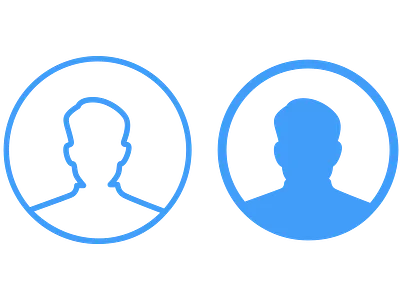 Profile Icons app icon illustration logo profile profile design profile image ui ux vector