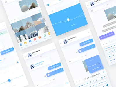 Burn After Reading Ui Ux app chat design icon illustration interface ios material message recording ui voice 设计