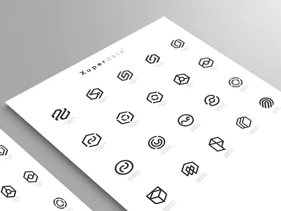 Xuperdata Blockchain logos ～Which one is your favorite? after affects animation app baidu blockchain branding china design icon illustration logo type typography ui ux web 平面