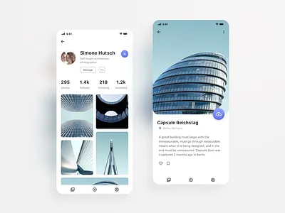Exploration Unsplash app design minimalist ui uidesign unsplash ux