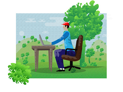 Working Environment art artist artwork designer earth day environment green earth illustration nature painter painting