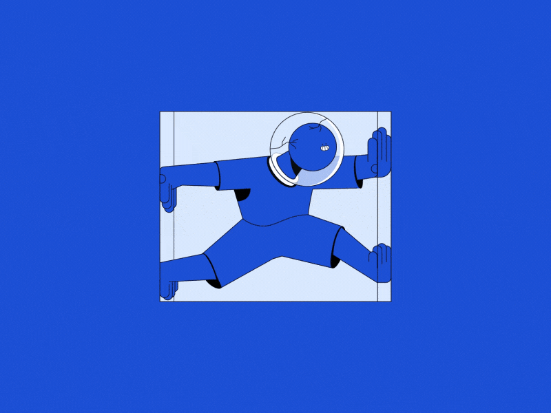 Trapped 2d 2d animation ae after effect after effects animation character cube design fun gif illustration illustrator loop motion motion graphics vector