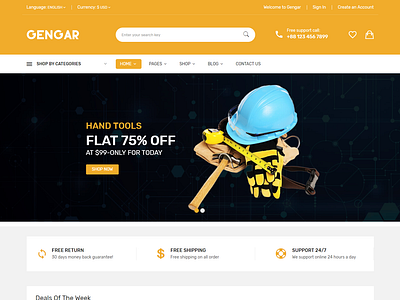 Gengar - Multipurpose eCommerce Bootstrap 4 Template bootstrap 4 catalog ecommerce html ecommerce html store modern design multipurpose online store responsive shoes shop shop store tools toys shop webshop
