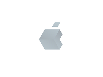 Apple logo | redesign concept 3d branding design geometry graphic design icon ios iphone logo mac mark max minimalist phone pro tech technology ui