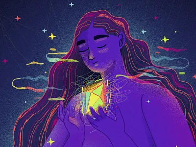 There is beauty on chaos emotions illustration illustration art women women empowerment