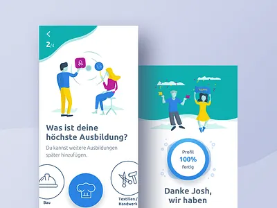 Onboarding Process app design illustration onboarding ui ux