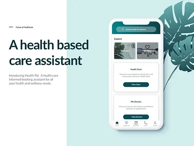 UX/UI Case Study: Mobile Health and Wellness App Design Concept design language doctor health app health care holistic medical care system design ui design user center design ux ui ux design wellness