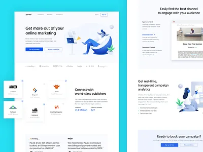 Paved – Homepage app branding email homepage interface landing page product ui webpage