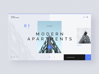 #40 Shots for Practice apartment building clean concept design developer flat flats graphic home homepage house minimalism modern slider ui ux website