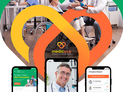 MedicAce - Healthcare App Design app branding codiant health care app design healthcare healthcare app healthcare app development logo design medical uiux design web app web design