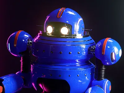 ROBOT c4d character octane render robot