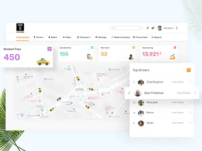 Taxi App - Admin Panel admin branding dashboard design dispatch panel map panel taxi admin taxi app ui