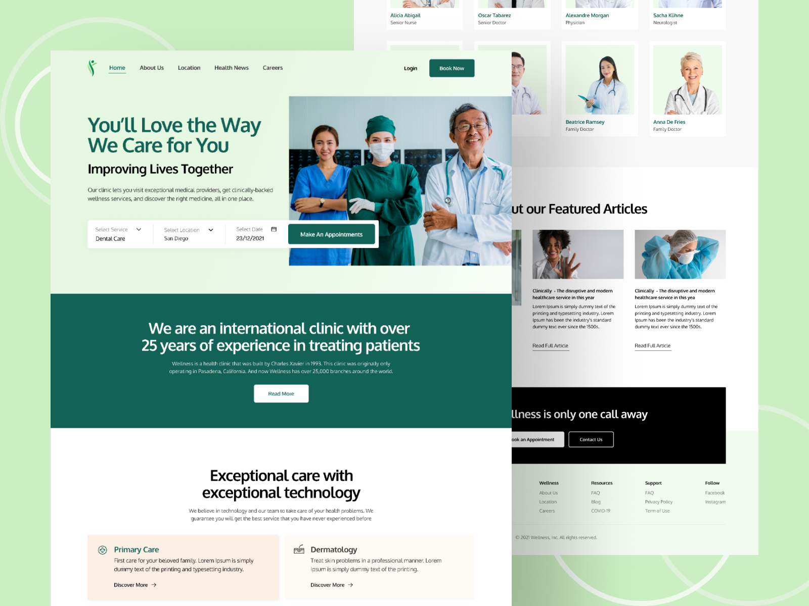 Wellness website by RP UXCollab on Dribbble