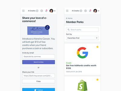 Mobile invite friends dashboard dashboard design dashboard ui ecommerce home illustration mobile polaris shopify uiux web web app webapp webapps