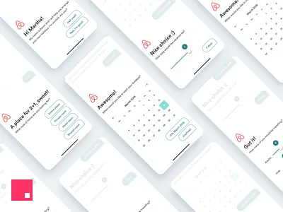 🧳 Airbnb Booking Assistant – Travel Agent Concept ai airbnb app design concept conversation conversational ui invision invision studio invisionstudio ios iphone x minimal travel travel agent ui ui ux