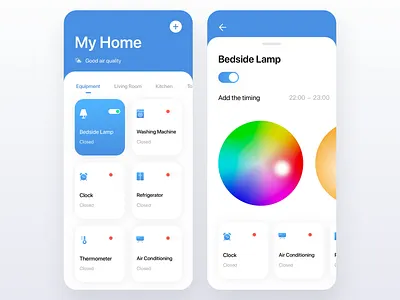 Smart home app smart home ui ux
