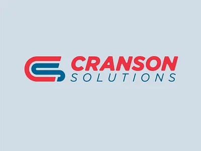 Cranson Solutions Logo branding design lockup logo typography vector