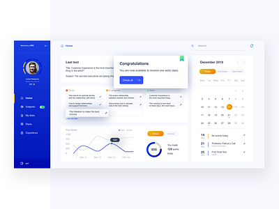 Education website | Dashboard blue business color dash dashboard design education flat flat design orange ui ux website