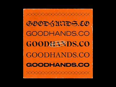 GOODHANDS.CO 2.0 agency agency branding album artwork album cover album cover art brutalism brutalist cover art graphic design minimal texture