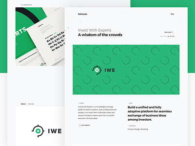 Case study: Invest With Experts business design business ideas case study crowds experts financial app fintech investment iwe