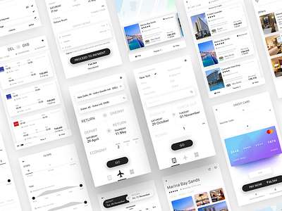 Travel Exploration app apple clean design ios minimal ui ui kit ux
