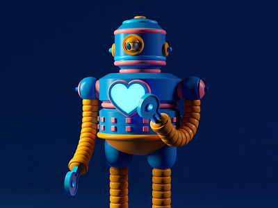 ROBOT 3d c4d character octane render robot