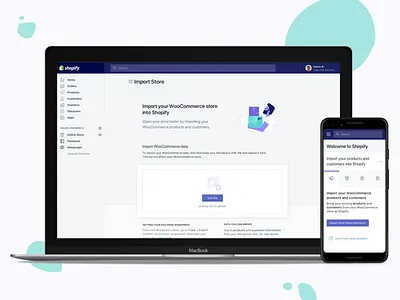Shopify Growth - Replatforming design desktop dribbble ecommerce illustration minimal mobile online shopify tools ui ux