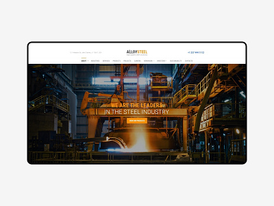 SteelWorks concept for weblium.com builder clean design landing typography ux weblium