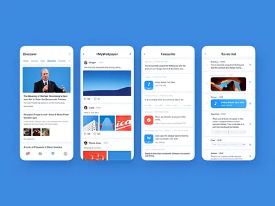 Bullet Message 2 app cards kant tse message news todolist voice