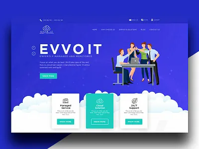EVVOIT design interactive ui ux website wireframe
