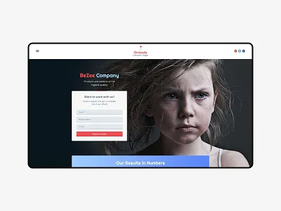 Non profit "Orlando" clean experience home landing logo non profit ui ux weblium website