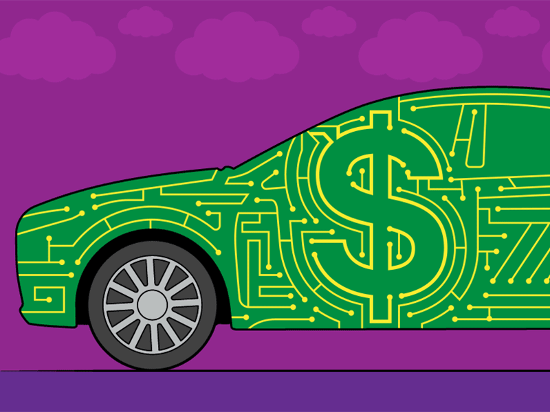 Expensive High Tech Car Repair animation editorial illustration illustration infographic information graphics motion technical illustration vector