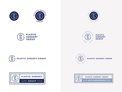 Plastic Surgery Group Lockups anniversary doctor logo surgery wellness