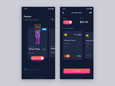 Beauty Product Shop App app barber beauty clean dark face find lady mobile product profile search ui women