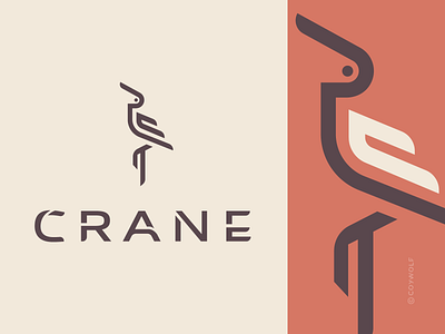 Crane Logo bird branding crane design font heron icon identity letter c logo logo design logos minimalist monogram san serif simple typography